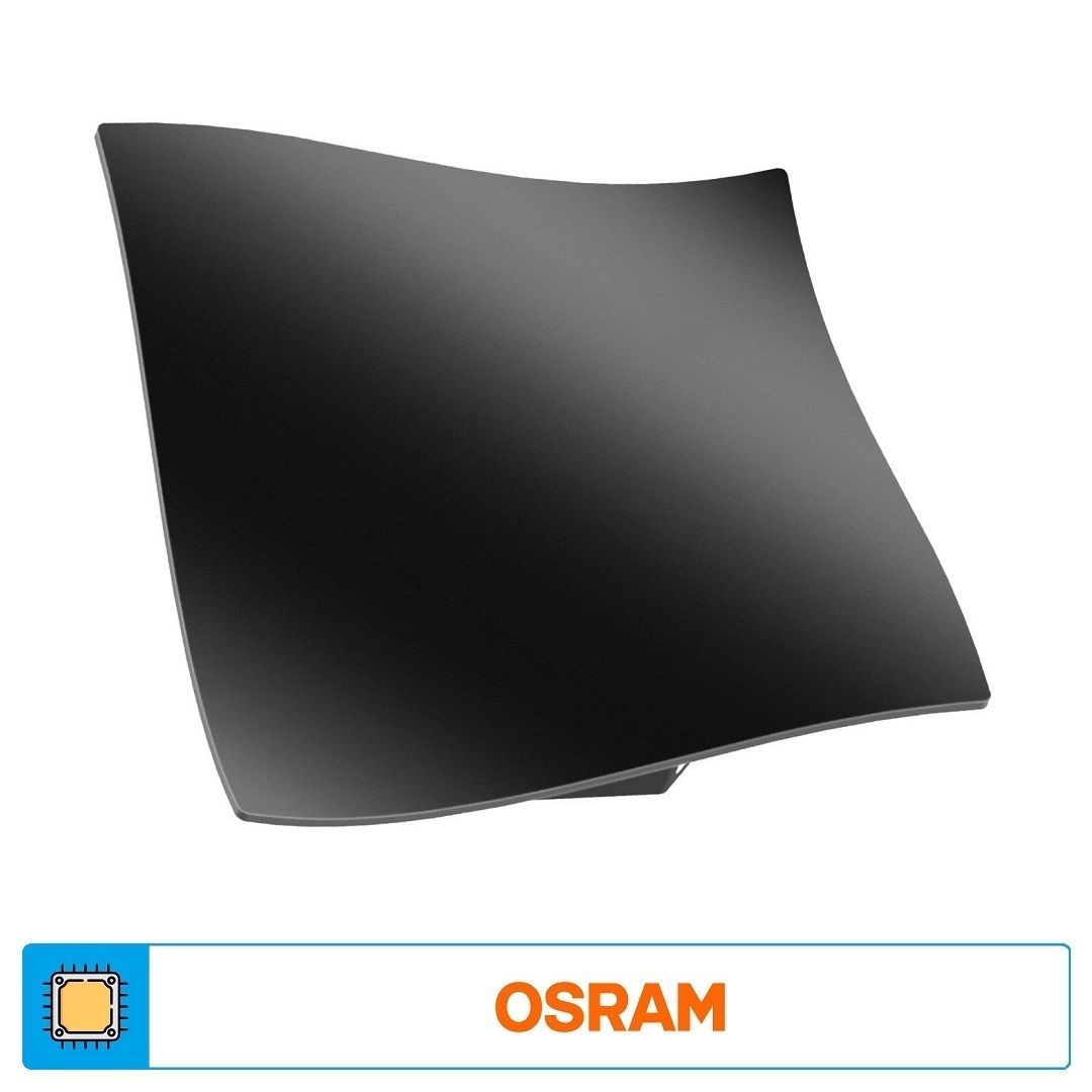 ACK AG40-01902 11 Watt Siyah Dış Mekan LED Aplik - OSRAM LED - Gün Işığı (3000K) - IP65 - Metal Gövde