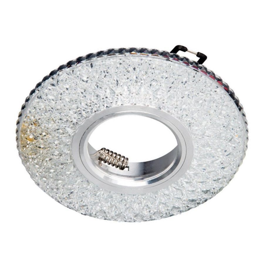 CATA CT-6615 Yağmur LED Efektli Şeffaf-Krom Kristal Spot Kasası