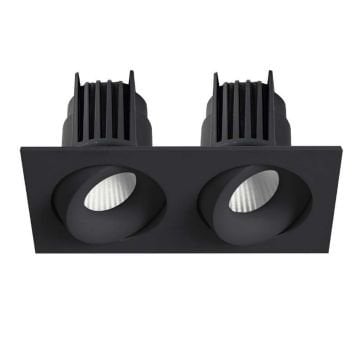 MOLLED MOL6109M 2x10 Watt Siyah Kasa Sıva Altı İkili LED Spot (SAMSUNG/OSRAM/PHILIPS LED & EAGLERISE/PHILIPS/LIFUD Driver)