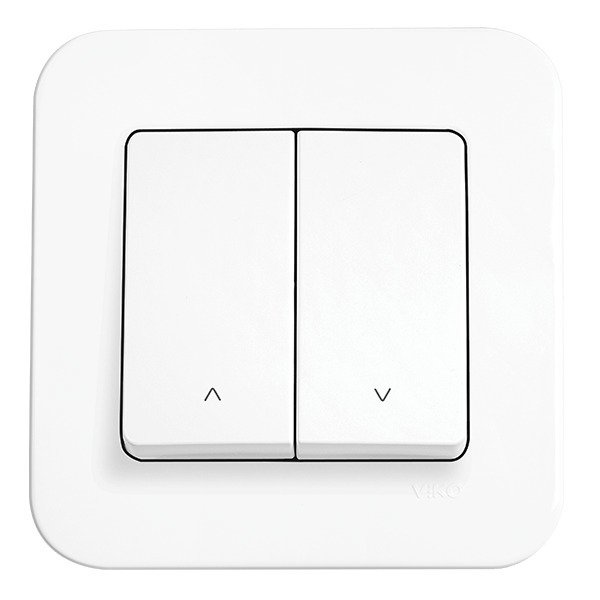VİKO Linnera/Rollina 90440016 İki Düğmeli Jaluzi Kumanda Anahtarı [Beyaz]