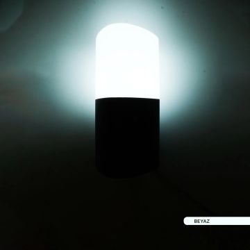 ACK AG36-00002 Sensörlü Siyah Dış Mekan Aplik - Metal Gövde - E27 Duylu