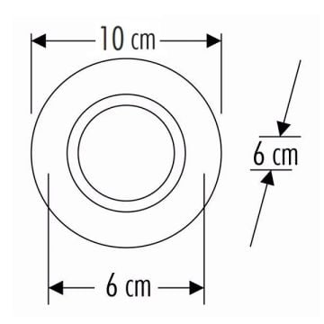 CATA CT-6640 Melinda Şeffaf-Gold Kristal Spot Kasası