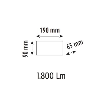 HELIOS HS 5876 20 Watt Çift Yönlü LED Solar Aplik - Gün Işığı (3200K)