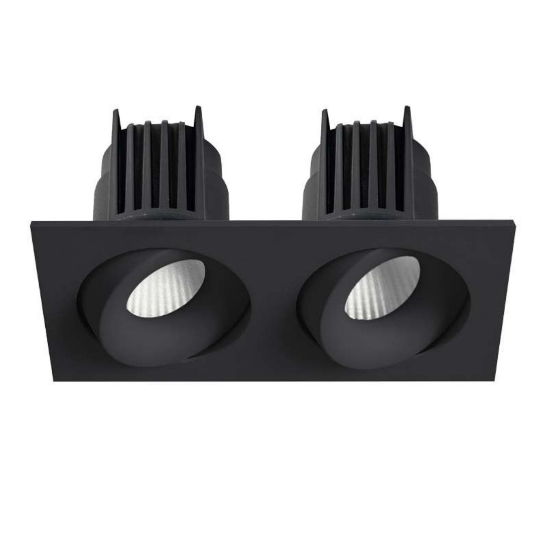MOLLED MOL6109M 2x8 Watt Siyah Kasa Sıva Altı İkili LED Spot (SAMSUNG/OSRAM/PHILIPS LED & EAGLERISE/PHILIPS/LIFUD Driver)
