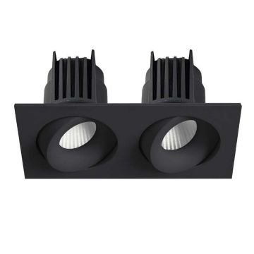 MOLLED MOL6109M 2x8 Watt Siyah Kasa Sıva Altı İkili LED Spot (SAMSUNG/OSRAM/PHILIPS LED & EAGLERISE/PHILIPS/LIFUD Driver)