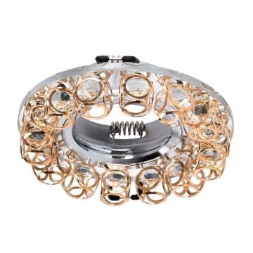 CATA CT-6644 Yonca Gold-Krom Cam Spot Kasası