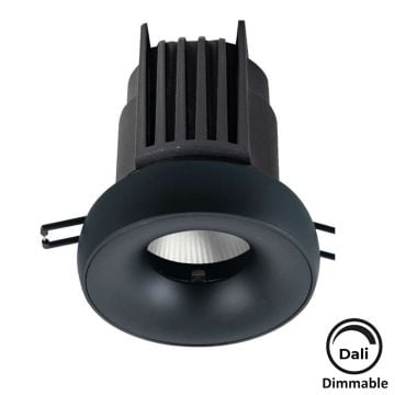 MOLLED MOL4177M Dali Dimli 8 Watt Siyah Kasa Sıva Altı Yuvarlak LED Spot (SAMSUNG/OSRAM/PHILIPS LED & EAGLERISE/PHILIPS/LIFUD Driver)