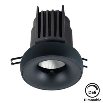 MOLLED MOL4177M Dali Dimli 10 Watt Siyah Kasa Sıva Altı Yuvarlak LED Spot (SAMSUNG/OSRAM/PHILIPS LED & EAGLERISE/PHILIPS/LIFUD Driver)