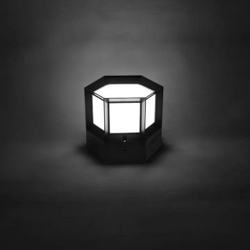 ZİTA 300 Ultra Altıgen Kafesli Set Üstü Aplik - PC Gövde - E27 Duylu - IP54