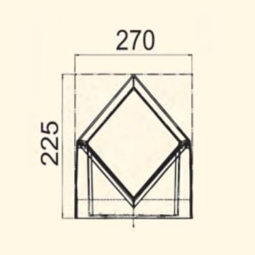 ZİTA 250 Mega Set Üstü Aplik - PC Gövde - E27 Duylu - IP54
