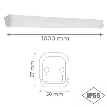 goldX ZE100 30 Watt 100 cm Nemliyer LED Etanj (SAMSUNG LED & EAGLERISE Driver - IP65)