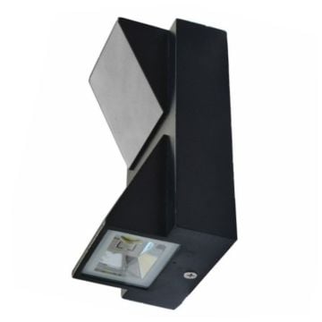 HOROZ 076-051-0006 WINDSOR 6 Watt Siyah Çift Yönlü Dış Mekan LED Aplik - Plastik Kasa - Ilık Beyaz (4200K)