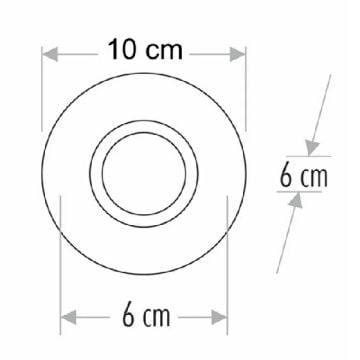 CATA CT-6598 Sim LED Efektli Şeffaf-Krom Kristal Spot Kasası