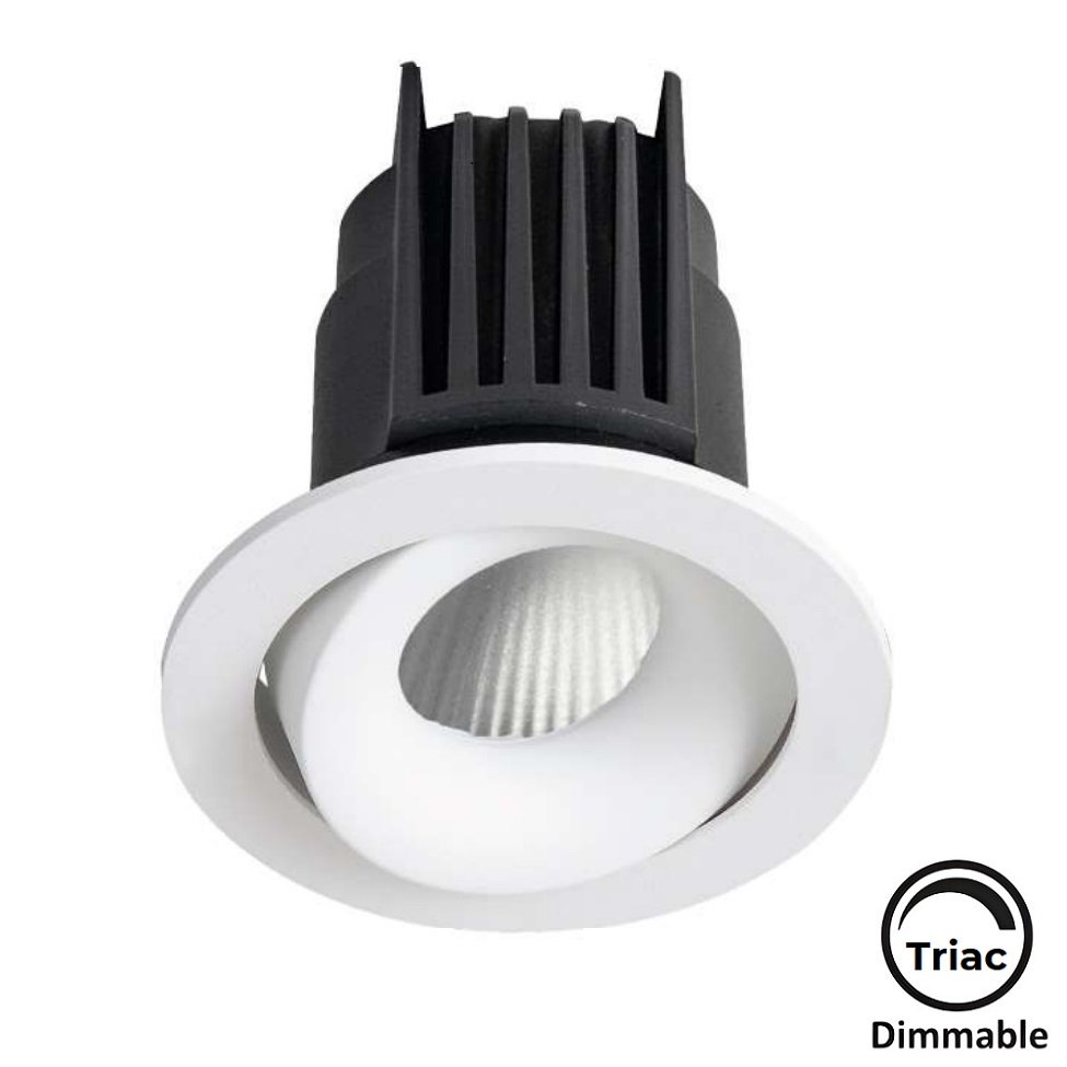 MOLLED MOL6106BM Triac Dimli 10 Watt Beyaz Kasa Sıva Altı Yuvarlak LED Spot (SAMSUNG/OSRAM/PHILIPS LED & EAGLERISE/PHILIPS/LIFUD Driver)