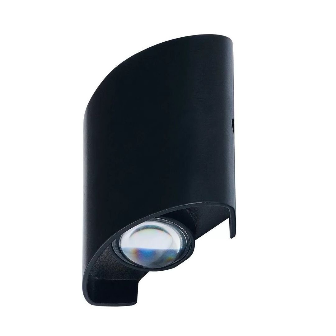 HOROZ 076-039-0002 PROTON 2 Watt Siyah Çift Yönlü Dış Mekan LED Aplik - Ilık Beyaz (4200K)