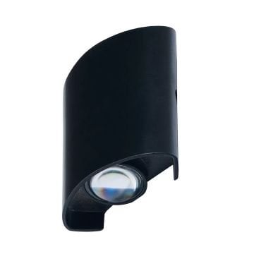 HOROZ 076-039-0002 PROTON 2 Watt Siyah Çift Yönlü Dış Mekan LED Aplik - Ilık Beyaz (4200K)