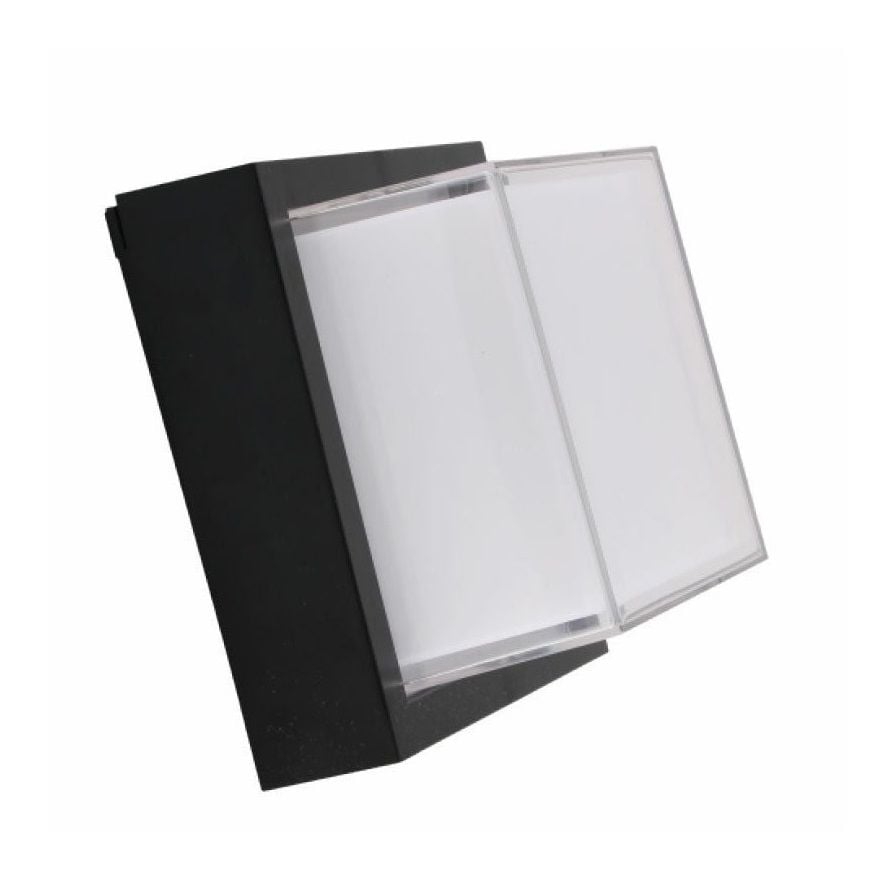 ACK AG39-00201 12 Watt Kare Dış Mekan LED Aplik - IP65 - Gün Işığı (3000K)