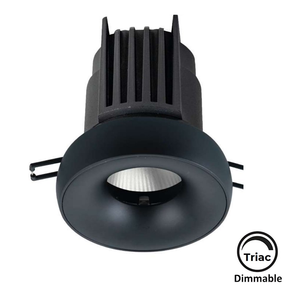 MOLLED MOL4177M Triac Dimli 10 Watt Siyah Kasa Sıva Altı Yuvarlak LED Spot (SAMSUNG/OSRAM/PHILIPS LED & EAGLERISE/PHILIPS/LIFUD Driver)