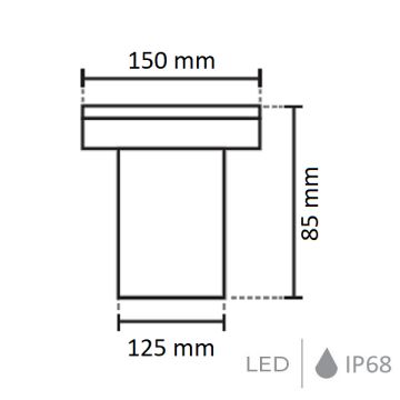 NOAS YL72-0901 9 Watt Yere Gömme LED Armatür