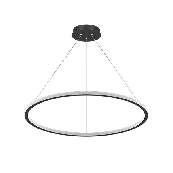 GOYA GY 8221-80 Siyah/Beyaz Kasa 80 Watt 80 cm Halka Lineer Avize