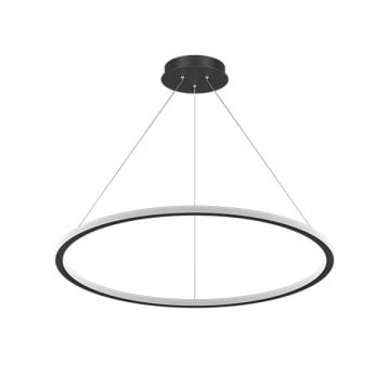 GOYA GY 8221-80 Siyah/Beyaz Kasa 80 Watt 80 cm Halka Lineer Avize