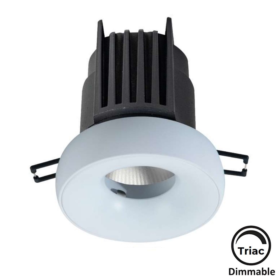 MOLLED MOL4176M Triac Dimli 12 Watt Beyaz Kasa Sıva Altı Yuvarlak LED Spot (SAMSUNG/OSRAM/PHILIPS LED & EAGLERISE/PHILIPS/LIFUD Driver)