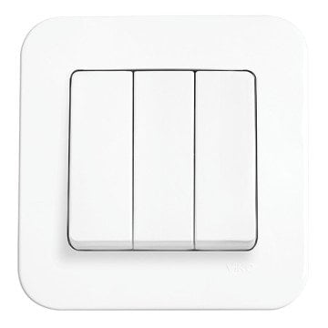 VİKO Linnera/Rollina 90440068 Üçlü Anahtar [Beyaz]