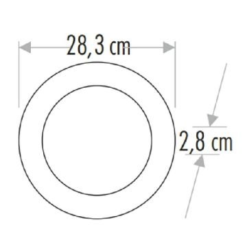CATA CT-5273 30 Watt Sıva Üstü Yuvarlak LED Panel