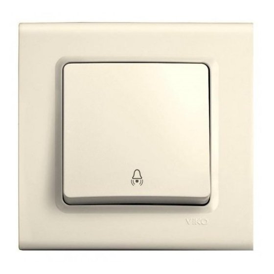 VİKO Linnera/Rollina 90441006 Linnera/Rolline Zil ANahtarı [Krem]