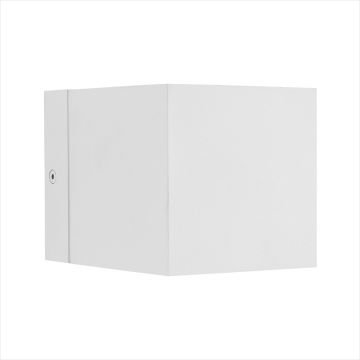 JUPITER LW468 B 2x3 Watt Beyaz Çift Yönlü LED Küp Aplik - Metal - Gün Işığı (3000K)