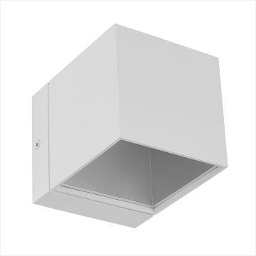 JUPITER LW468 B 2x3 Watt Beyaz Çift Yönlü LED Küp Aplik - Metal - Gün Işığı (3000K)