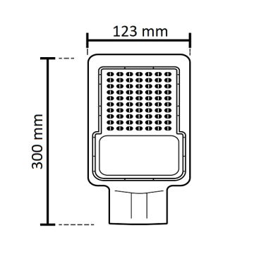 NOAS YL73-0030 30 Watt LED Sokak Armatürü - Beyaz Işık (6500K)