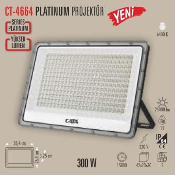 CATA CT-4664 300 Watt LED Projektör - Beyaz Işık (6400K)
