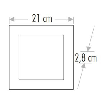 CATA CT-5234 18 Watt Sıva Üstü Kare LED Panel