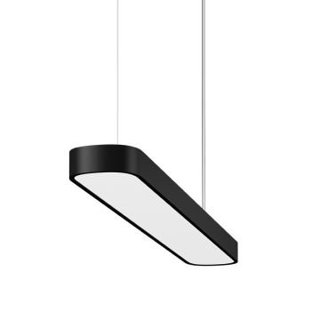 GOYA GY 8110-90 Siyah/Beyaz Kasa 52 Watt 15x90 cm Oval Lineer Sarkıt Avize