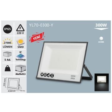 NOAS YL70-0300-Y 300 Watt LED Projektör - Beyaz Işık (6500K)