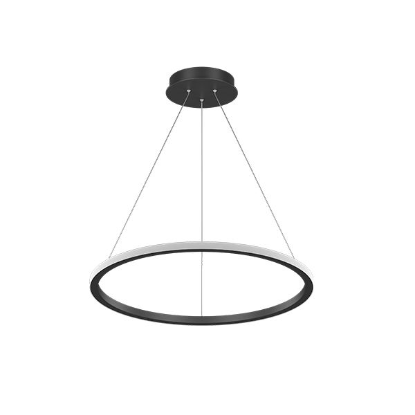 GOYA GY 8220-60 Siyah/Beyaz Kasa 30 Watt 60 cm Halka Lineer Avize