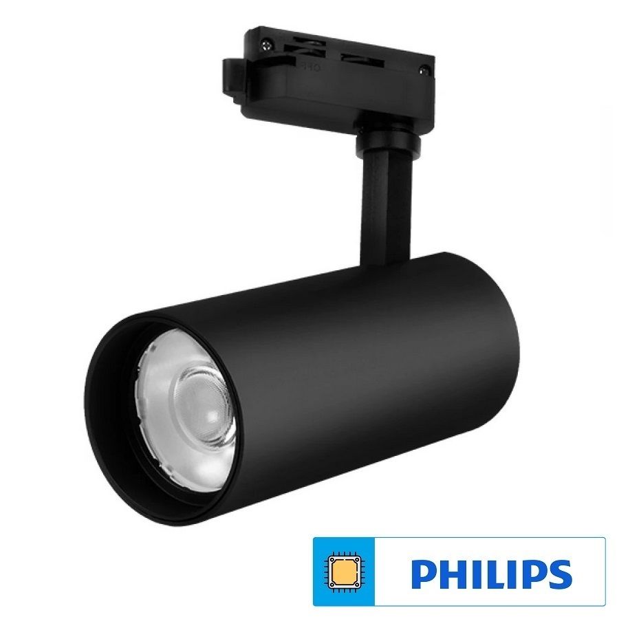 Braytron BD30-01631 Siyah Kasa 30 Watt PHILIPS LED Ray Spot - Beyaz Işık (6500K)