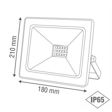goldX ZE883 50 Watt Beyaz Kasa LED Projektör