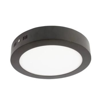 YCL ASM 1212 12 Watt Siyah Kasa Sıva Üstü Yuvarlak LED Panel