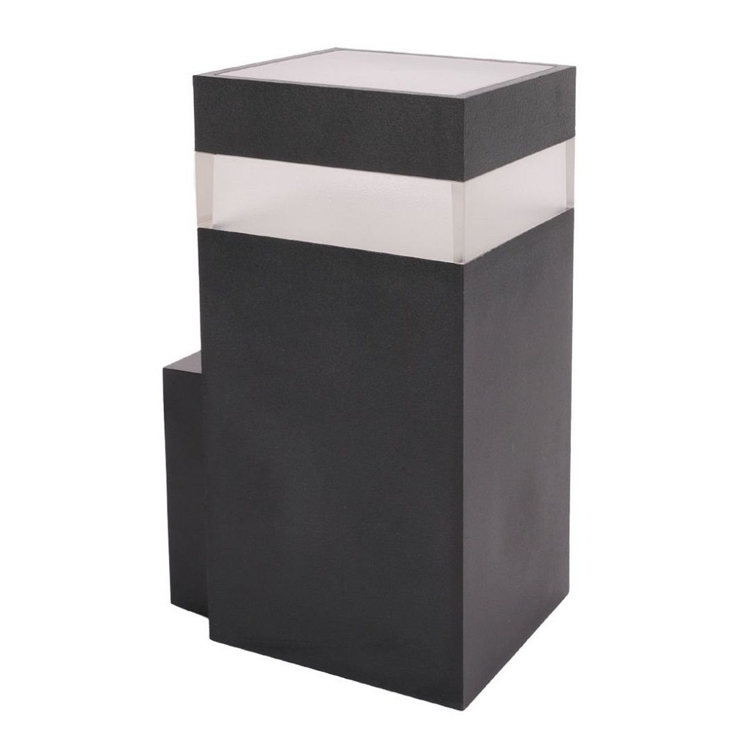 ACK AT16-10991 9 Watt Siyah Tek Yönlü Dış Mekan LED Aplik - 3 Işık Renkli (Beyaz + Ilık Beyaz + Gün Işığı) - IP65