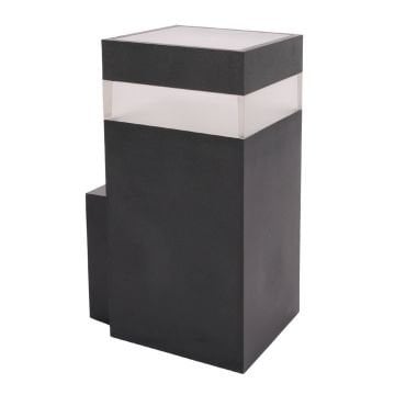 ACK AT16-10991 9 Watt Siyah Tek Yönlü Dış Mekan LED Aplik - 3 Işık Renkli (Beyaz + Ilık Beyaz + Gün Işığı) - IP65