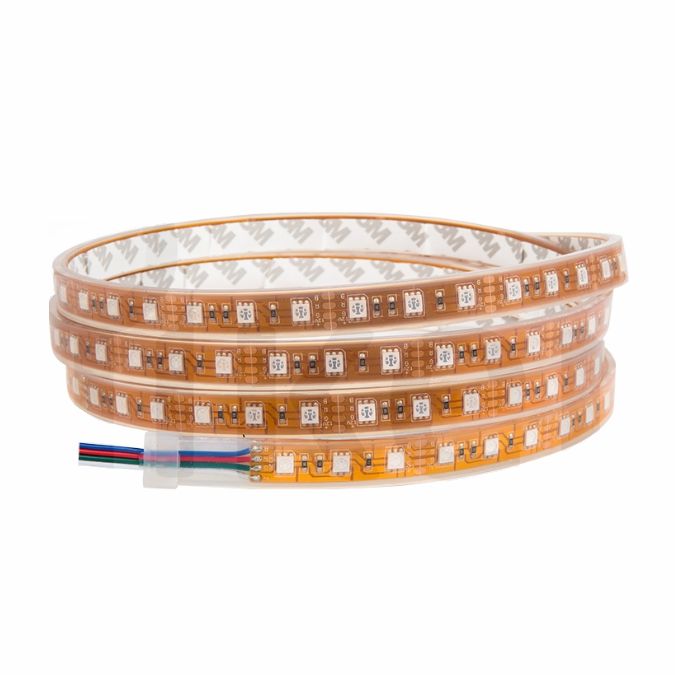 HI-LED 12 Volt 60 Ledli Dış Mekan RGB Şerit Led - 14.4 Watt/Metre - [5 Metre] - FSHI.5050.X068.6012
