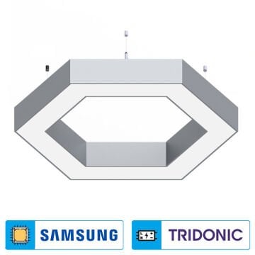 CL-Hexarem-01 Altıgen Lineer Sarkıt Armatür/Sıva Üstü Lineer Armatür (SAMSUNG LED & TRIDONIC Driver)