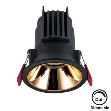 MOLLED MOL4145M Dali Dimli 10 Watt Siyah-Gold Sıva Altı Yuvarlak LED Spot (SAMSUNG/OSRAM/PHILIPS LED & EAGLERISE/PHILIPS/LIFUD Driver)
