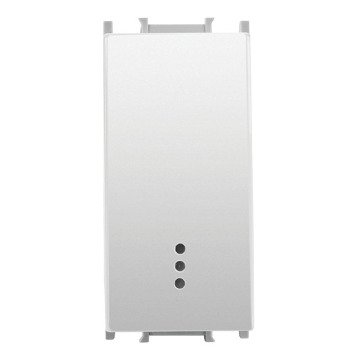 VİKO Ultima/Sistema/Optima WVTR1002-4MW-I Işıklı İki Kutuplu Anahtar (1M) [Metalik Beyaz]