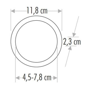 CATA CT-5646 9 Watt Sıva Altı Yuvarlak LED Panel