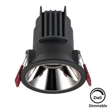 MOLLED MOL4143M Dali Dimli 10 Watt Siyah-Krom Sıva Altı Yuvarlak LED Spot (SAMSUNG/OSRAM/PHILIPS LED & EAGLERISE/PHILIPS/LIFUD Driver)