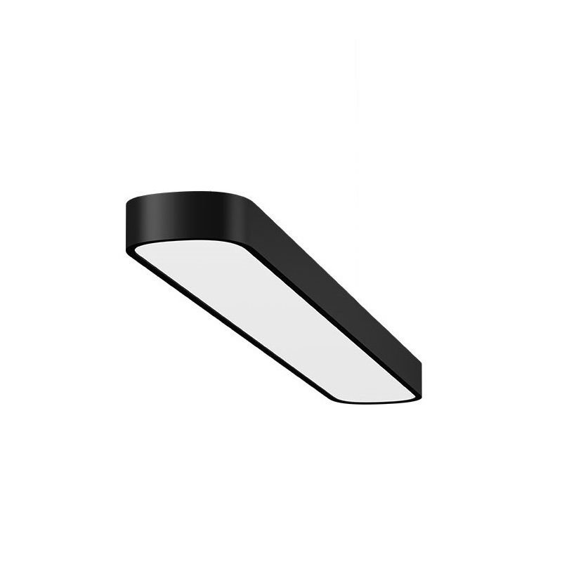 GOYA GY 8110-90 Siyah/Beyaz Kasa 52 Watt 15x90 cm Oval Sıva Üstü Lineer Armatür