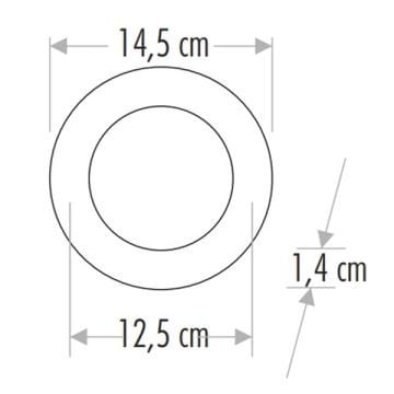 CATA CT-5146 9 Watt Sıva Altı Yuvarlak LED Panel